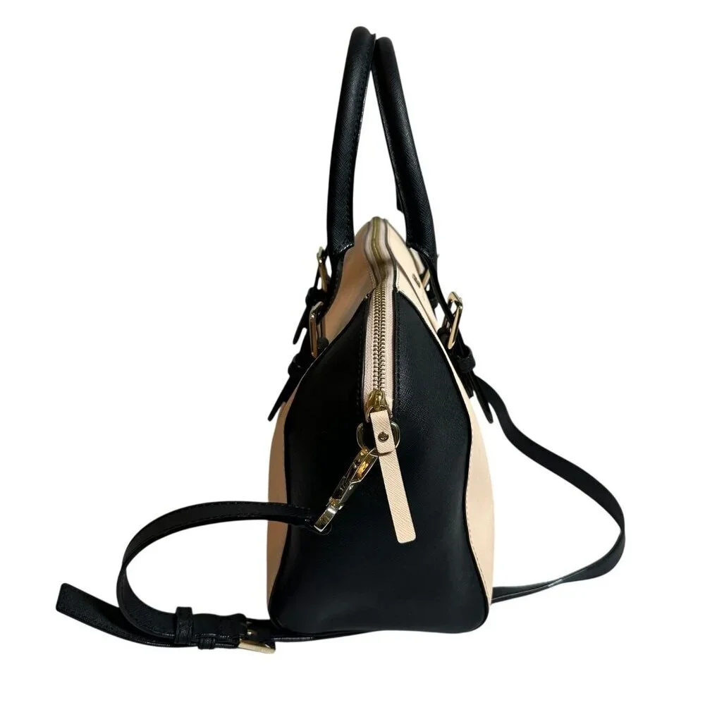 Kate Spade Cove Street Colorblock Pippa Crossbody in Soft Resetta Pink Black - Picture 7 of 12